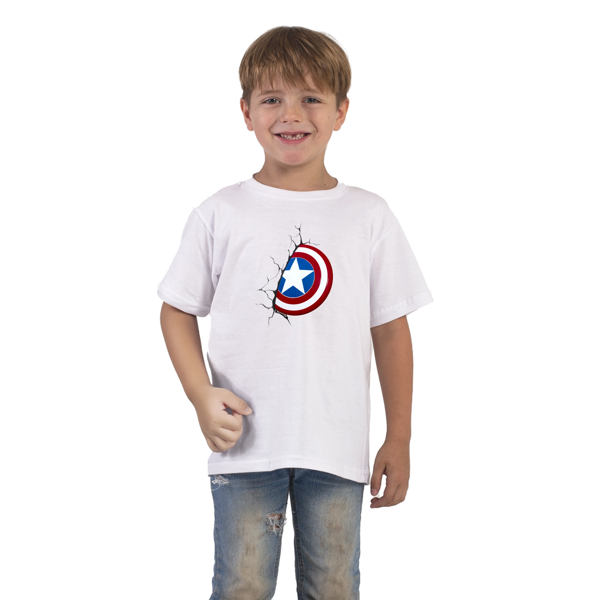 Remeras Infantiles Capitán América