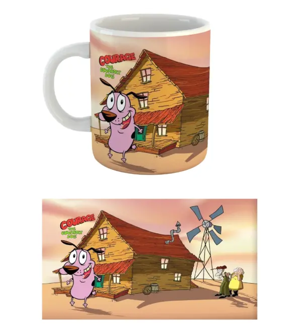 Tazas Coraje, el perro cobarde