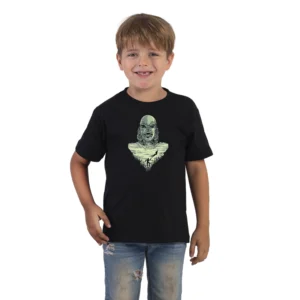 Remeras Infantiles Monstruo de la laguna negra
