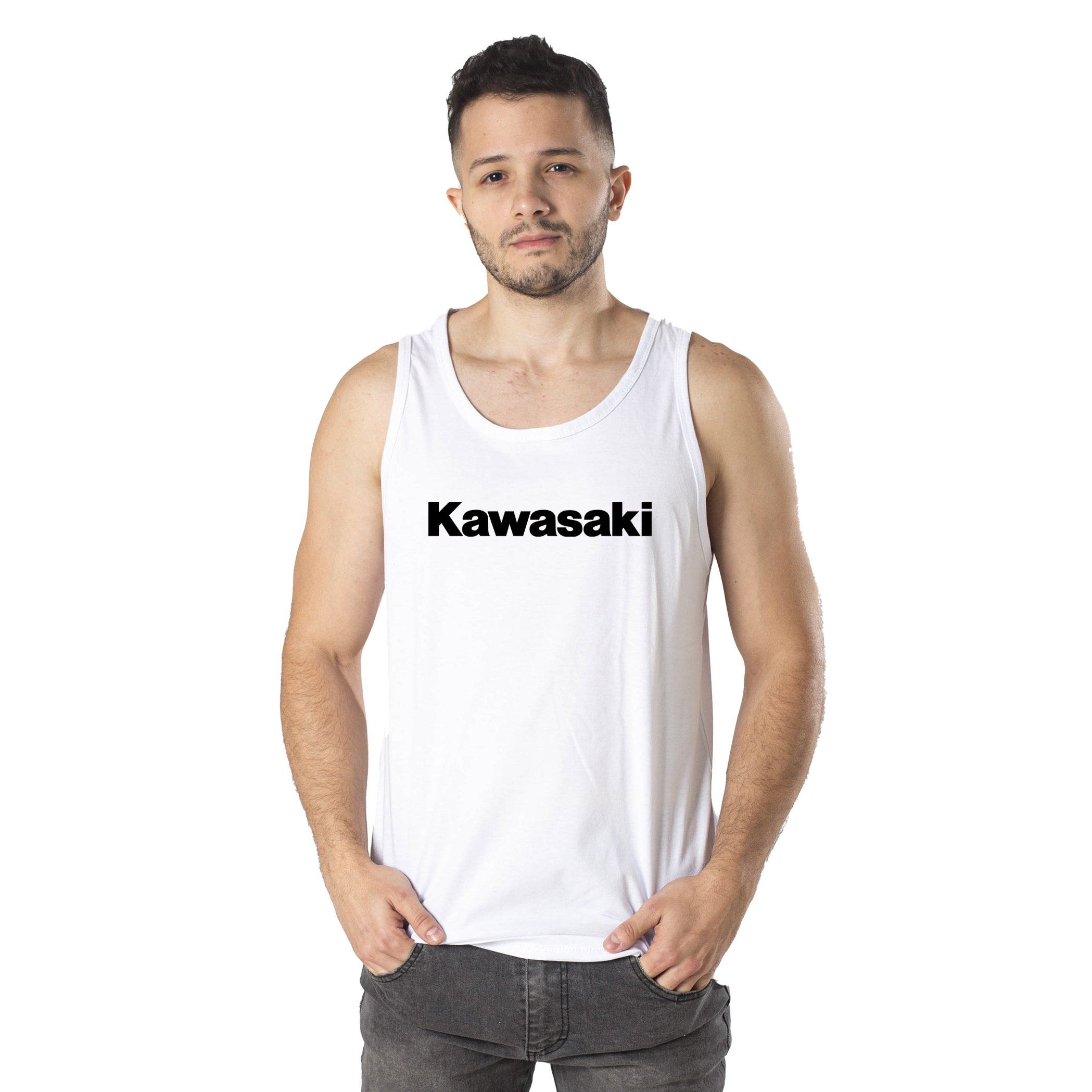 OFERTA: Musculosa Marcas de Motos Kawasaki – Talle L